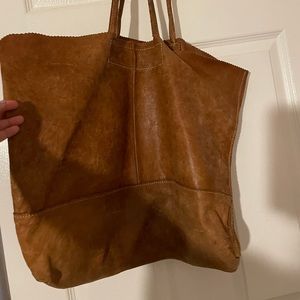 Banana Republic _ Floppy Leather Tote Bag